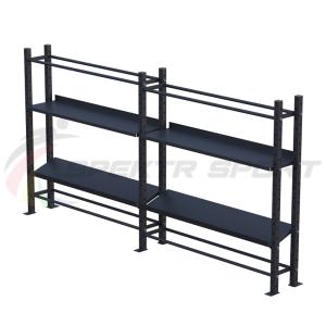 Купить Модульный стеллаж для гантелей, гирь и медболов 3780х430х1950 (2 секции) в Энгельсе 